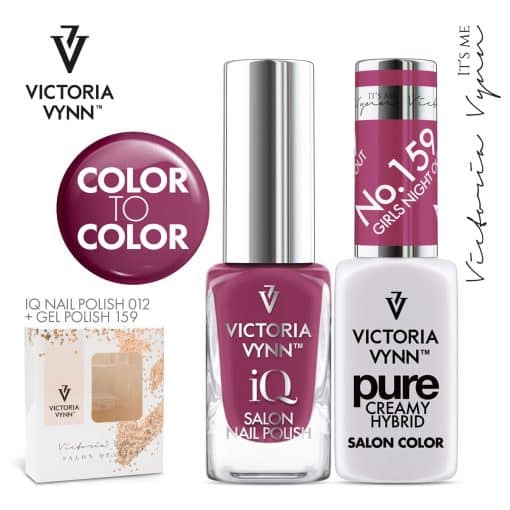 IQ Nail Polish 012 + Pure Gel Polish 159 - 2PACK van Victoria Vynn