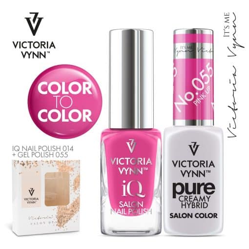 IQ Nail Polish 014 + Pure Gel Polish 055 - 2PACK van Victoria Vynn