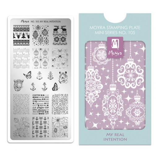 Moyra Mini Stamping Plate 105 - My Real Intention