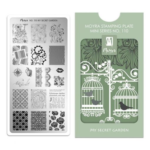 Moyra Mini Stamping Plate 110 - My Secret Garden