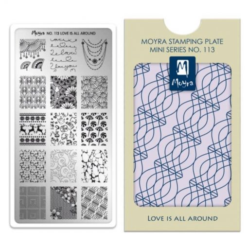 Moyra Mini Stamping Plate 113 - Love Is All Around