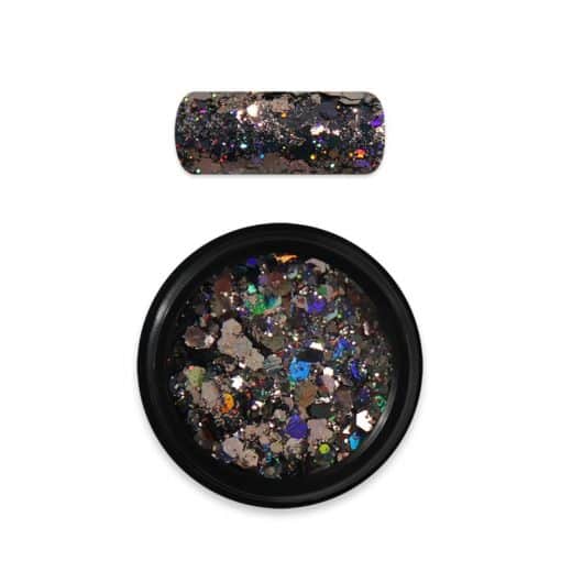 Moyra Rainbow Holo Glitter Mix Black