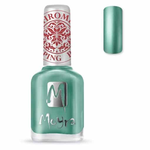 Moyra Stamping Nail Polish SP27 Chrome Green