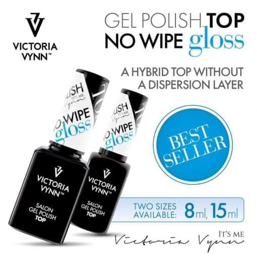 Salon Gellak - Top No Wipe Gloss - 15 ml