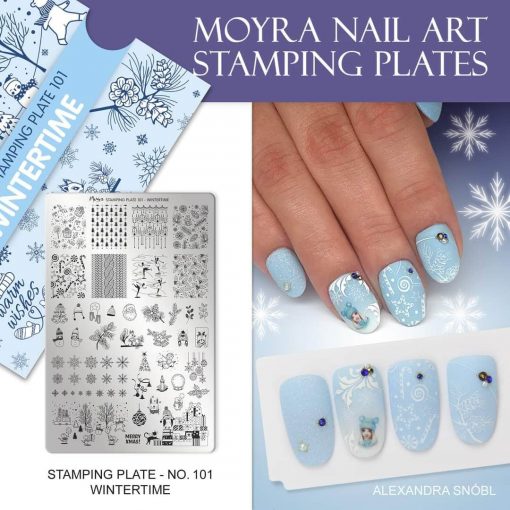 Stamping Plate 101 Wintertime Moyra