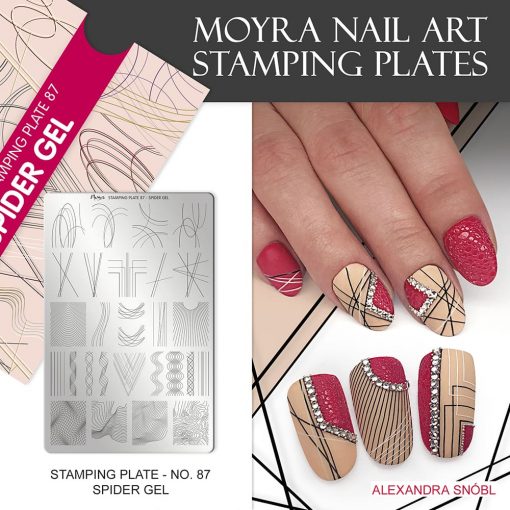 Stamping Plate 87 - Spider Gel - Moyra