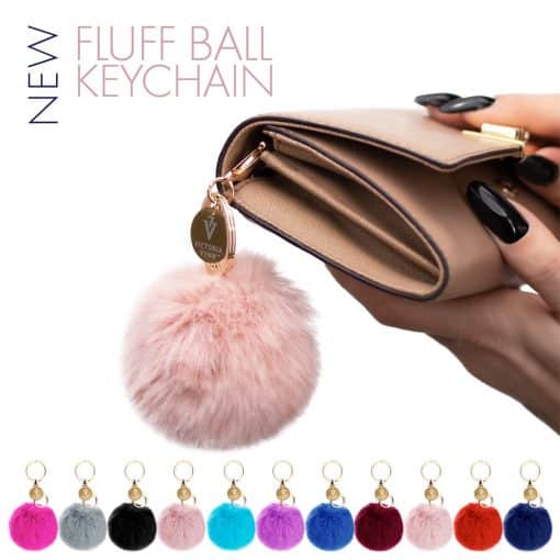 Victoria Vynn Fluffy Ball Keychain