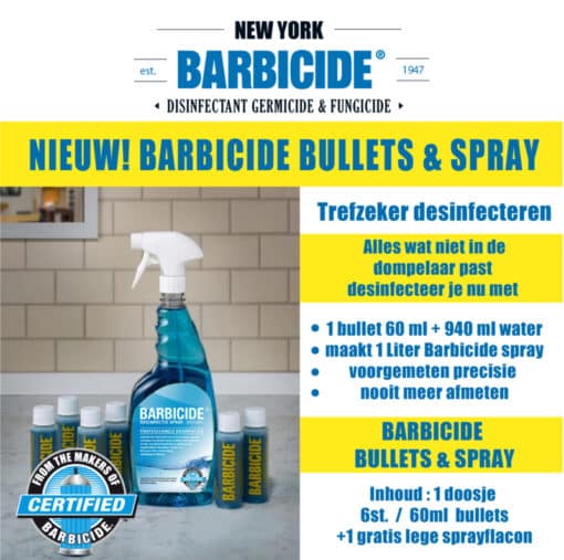 barbicide spray & bullets
