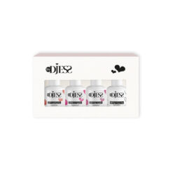 by djess gellak summer blush 277 t/m 279 15 ml + glossy top 15 ml + gratis kleurwiel summer blush