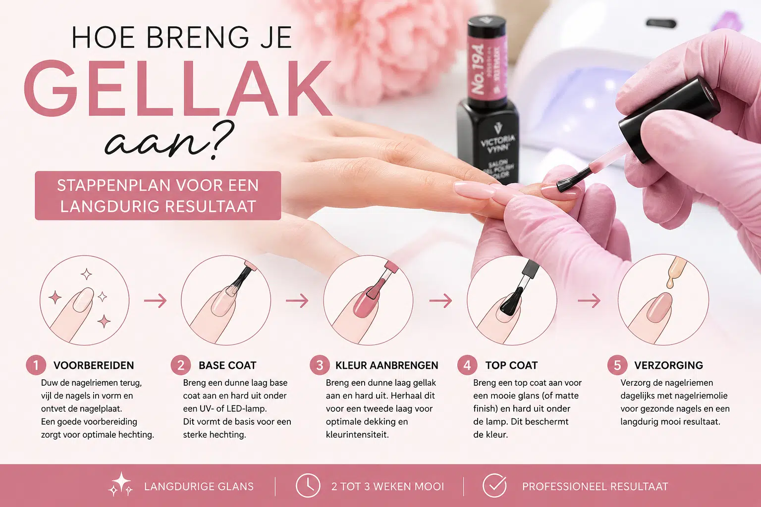 hoe breng je gellak aan? stappenplan voor een langdurig resultaat