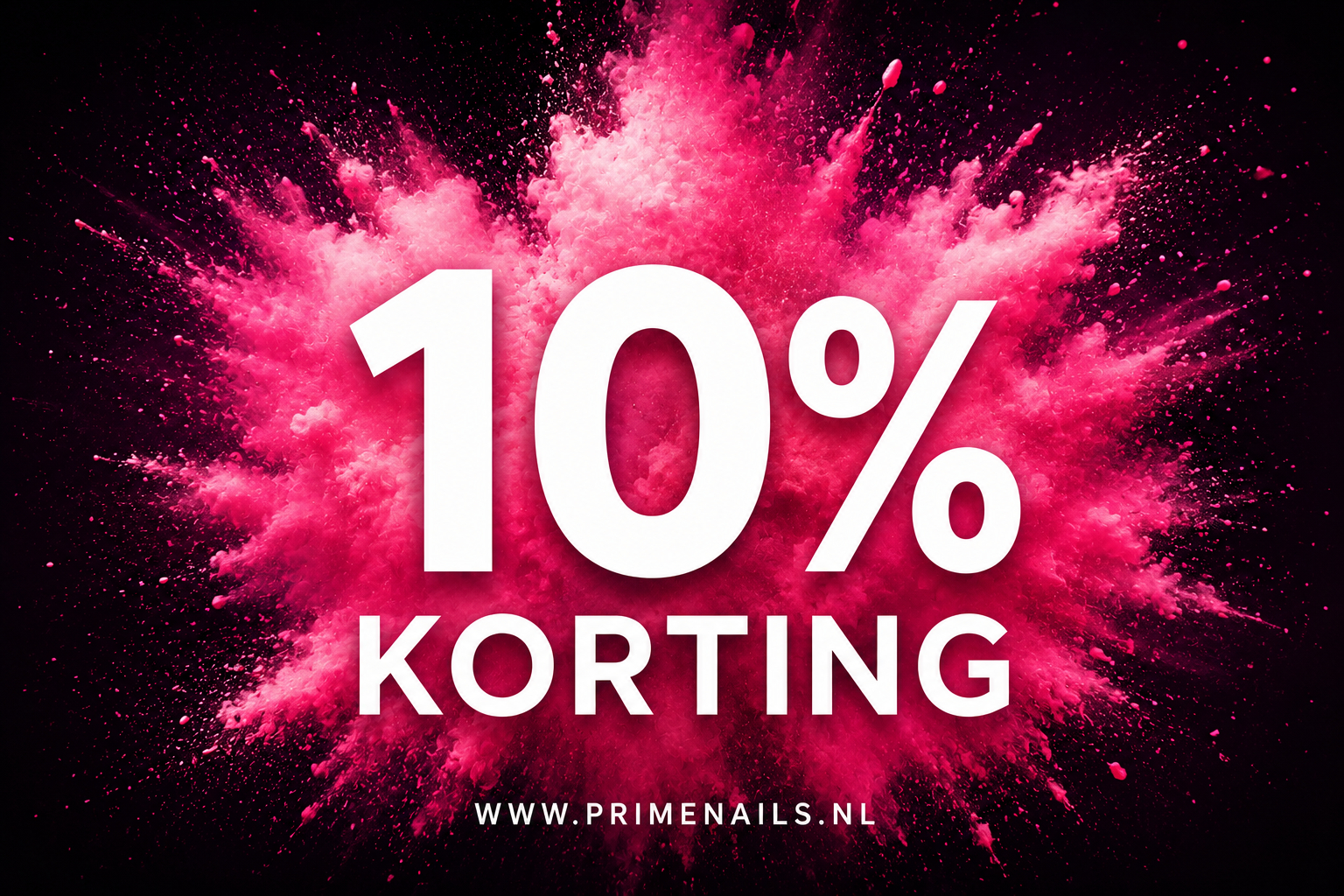 korting 10% primenails