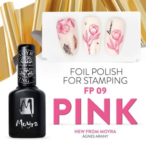 Moyra Foil Polish For Stamping - FP09 Pink