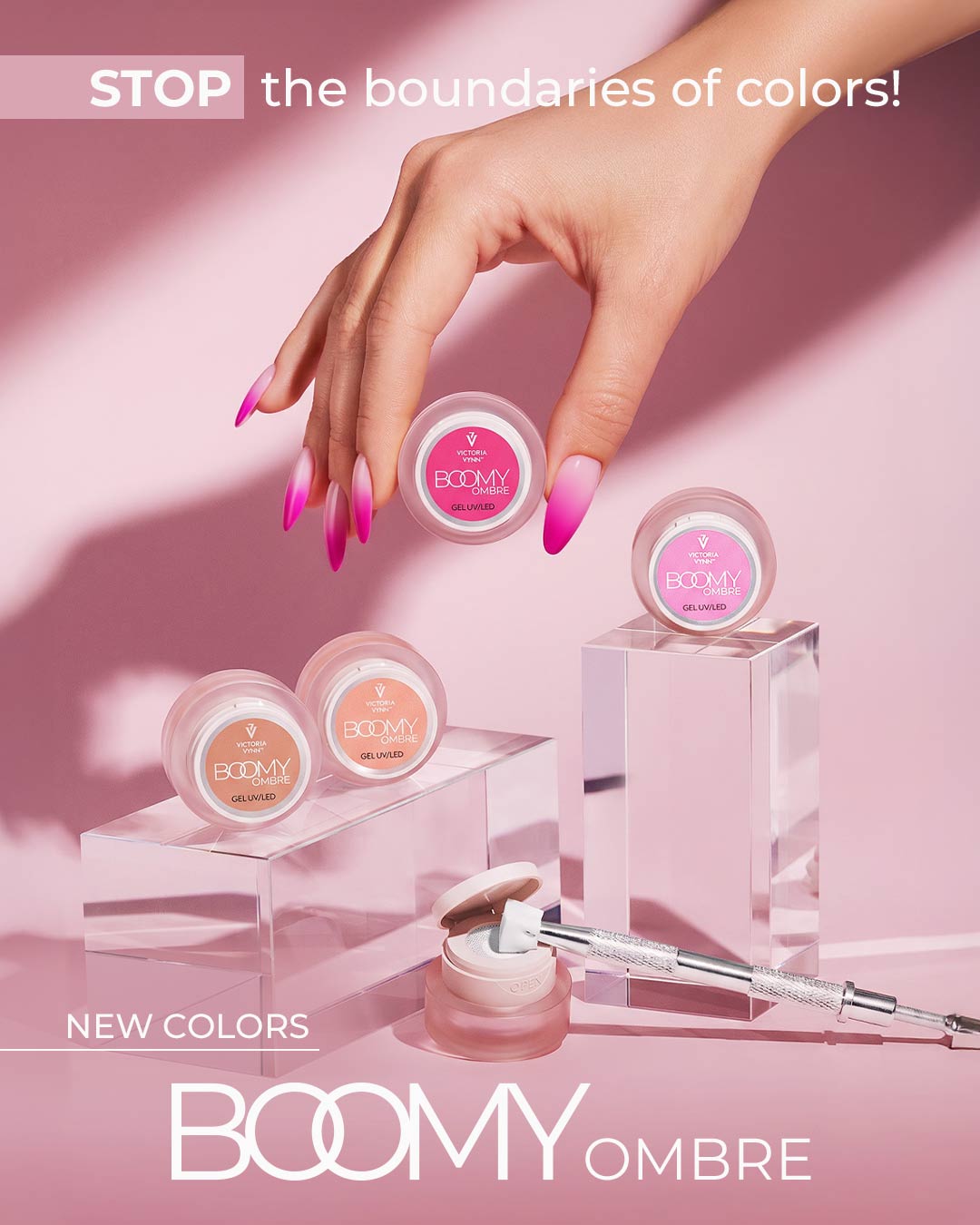victoria vynn boomy ombre gel beige