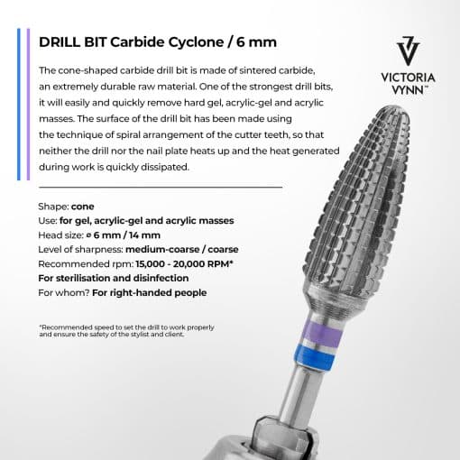 victoria vynn drill bit carbide cyclone 6 mm