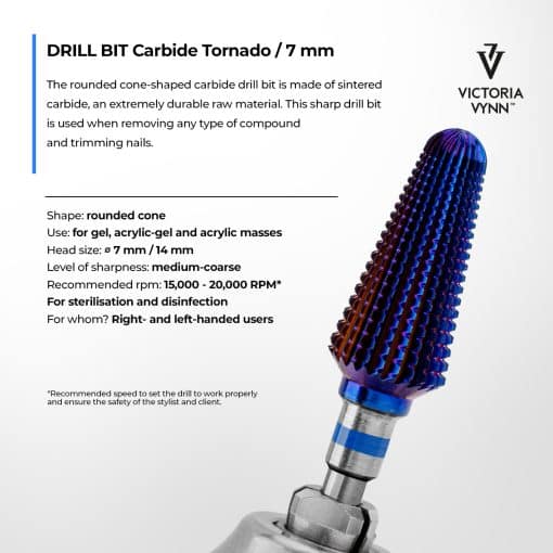 victoria vynn drill bit carbide tornado 7 mm