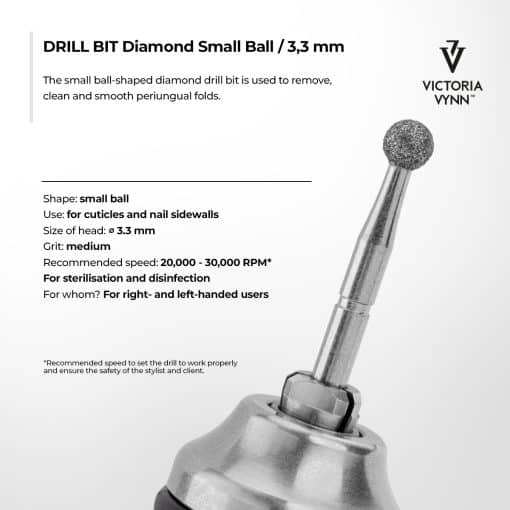 victoria vynn drill bit diamond small ball 3,3 mm