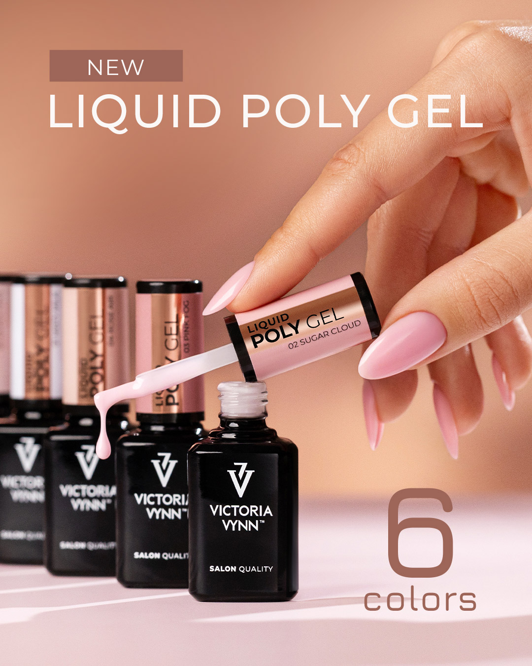 victoria vynn liquid poly gel 01 misty milk | 15 ml