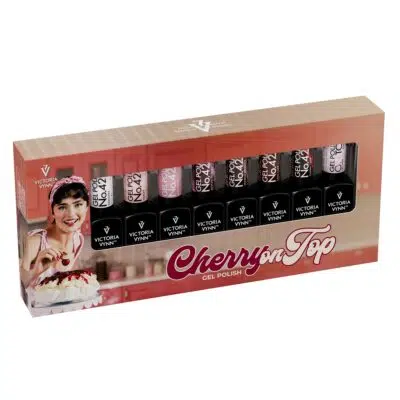 victoria vynn salon gellak (8 pack) cherry on top 423 t/m 429 + on top coat
